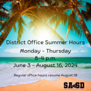 District Office Summer Hours